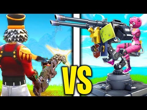 La NUOVA TORRETTA MONTATA vs MINIGUN in FORTNITE! | Fortnite Challenge e Sfide ITA