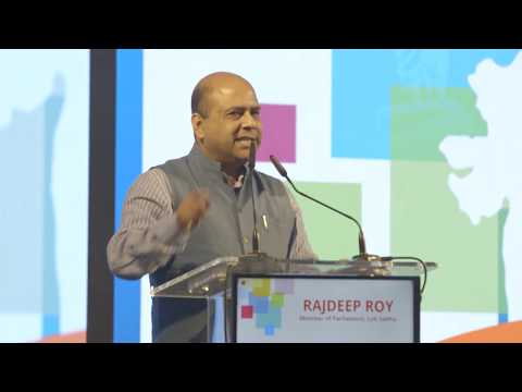 Dr Rajdeep Roy speaking at the 6th India Ideas Conclave 2020 at Narmada, Gujarat