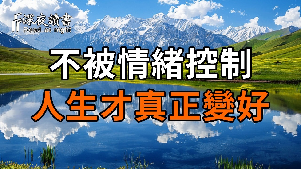 當你不再被情緒控制，人生才真正開始變好【深夜讀書】#人生感悟 #正能量 #情感 #晚年幸福 #深夜讀書  #?