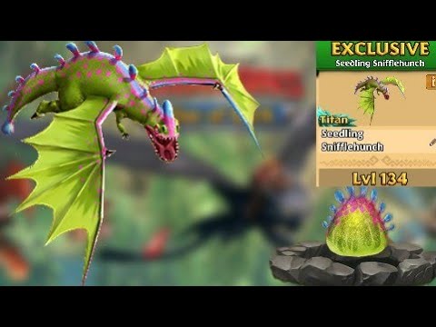 Seedling Snifflehunch Max Level 134 Titan Mode - Dragons:Rise of Berk