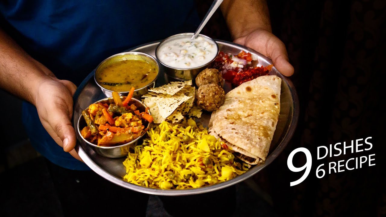 वेज थाली की टेस्टी आसान रेसिपी - lunch daily use veg thali recipes - cookingshooking