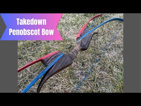 Elven inspired Takedown Penobscot style bow in Silence