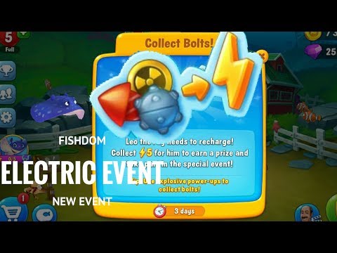 NEW EVENT ELECTRIC CHALLENGE FISHDOM LEVEL 145