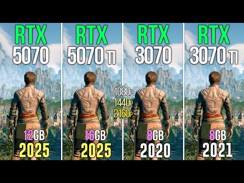 RTX 5070 vs RTX 5070 TI vs RTX 3070 vs RTX 3070 TI - Test in 18 Games