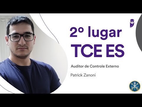 TCE ES: Patrick Zanoni, approved in 2nd place for External Control Auditor - Accounting Sciences