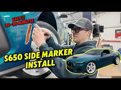 S650 Mustang Side Marker Install, SUPER EASY 20-30 Minutes!! Form Lighting/Diode Dynamics