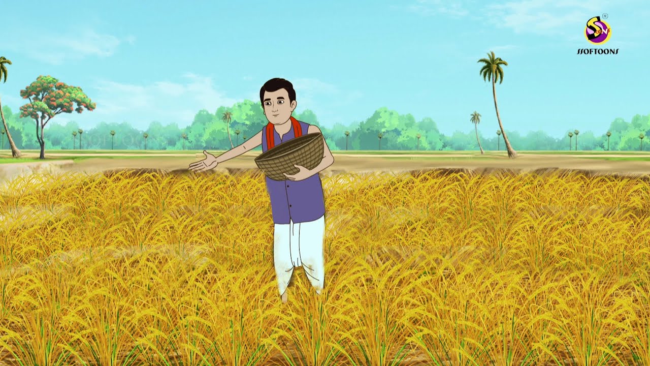 जादुई फसल- Jadui Ghada | Magic Pot | Hindi Kahani Ssoftoons Hindi Story and Fairy Tales Golden Crop