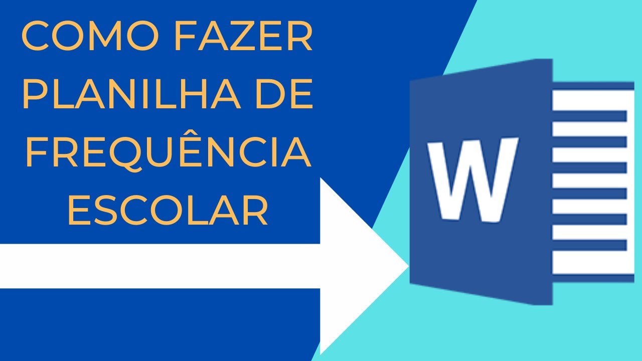 Como fazer planilha para registrar frequência escolar