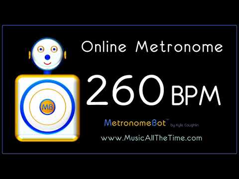 Online Metronome at 260 BPM MetronomeBot