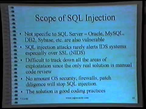 Black Hat USA 2001 - SQL Security Revisited