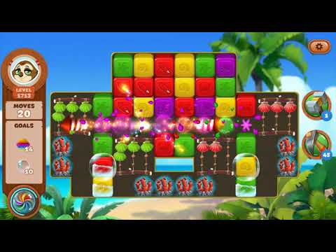 Lost Island Blast Adventure Level 1713 NO BOOSTERS - A S GAMING