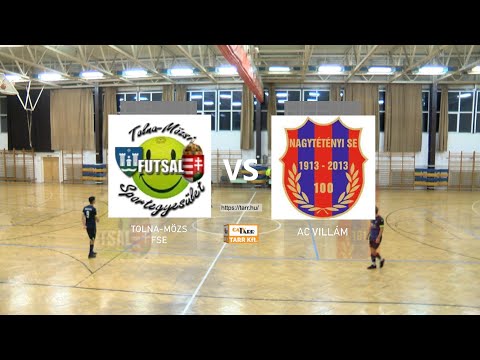 TOLNA-MÖZS FSE - AC VILLÁM REGIONÁLIS FUTSAL BAJNOKSÁG BUDAPESTI 1. CSOPORT 9. forduló