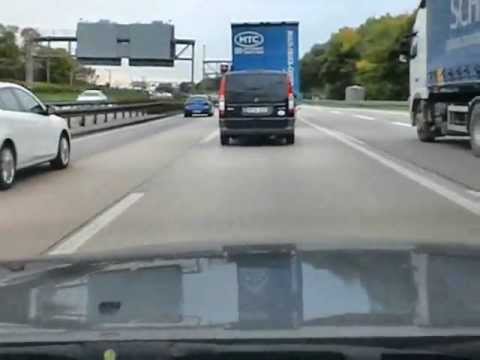 Autobahn - spurwechsel - knapp vorbei - Sicherheitsabstand - 010 - Bad Driver - Germany