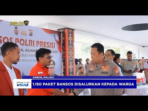 KAPOLDA MALUKU PIMPIN BAKTI SOSIAL POLRI PRESISI BERSAMA MAHASISWA DAN OKP