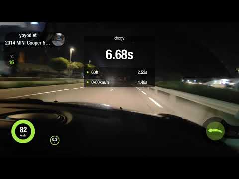 Mini Cooper F56 5 portes - 0-100 accélération with dragy