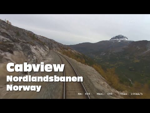 Cabview:  Nordlandsbanen  Trondheim-Bodø, Autumn