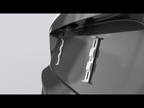 GENMAG 001 - Rahmenlose Kennzeichenhalter Weiß - Rahmenlos und Werbefrei - Montagevideo