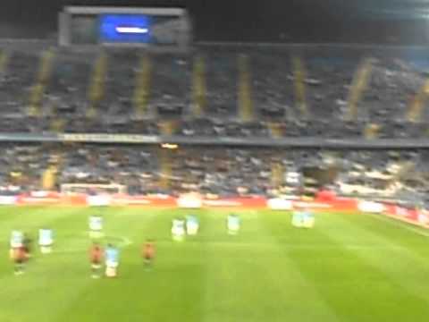 Gol de Antunes en el Málaga-Osasuna.Copa de S.M. el Rey.