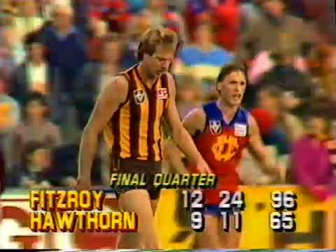 1986 Round 5 VFL Fitzroy Vs Hawthorn at Victoria park, 31 mins