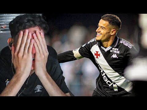 Santos fans watching the humiliating 6-0 defeat.