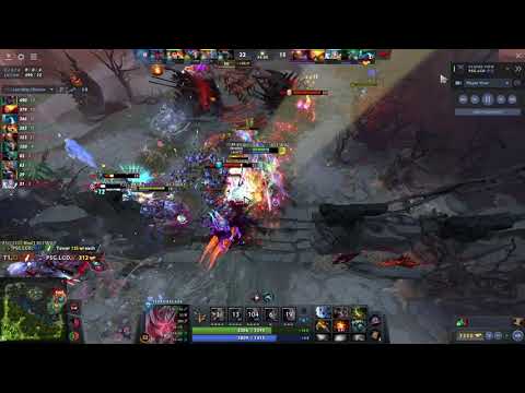 PSG.LGD AME god carrying his team vs TI gaming