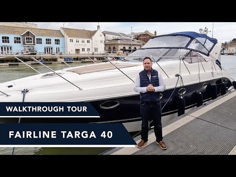 Fairline Targa 40 - Sport Cruiser with Volvo Penta KAD300 - Walkthrough Yacht Tour £140K