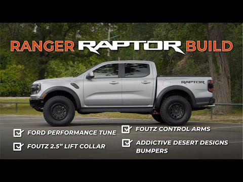 Ranger Raptor with Foutz Lift, Control Arms, and Addictive Desert Design (ADD) Bumpers