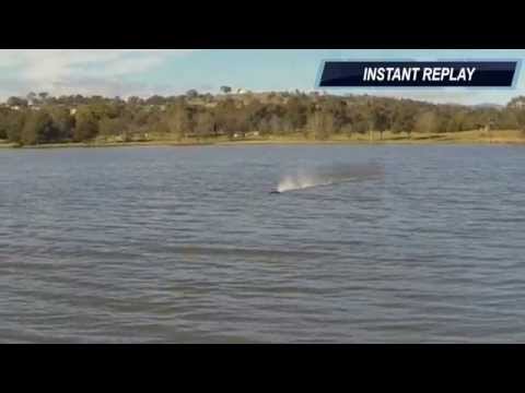 ProBoat Blackjack29 dives in rough water