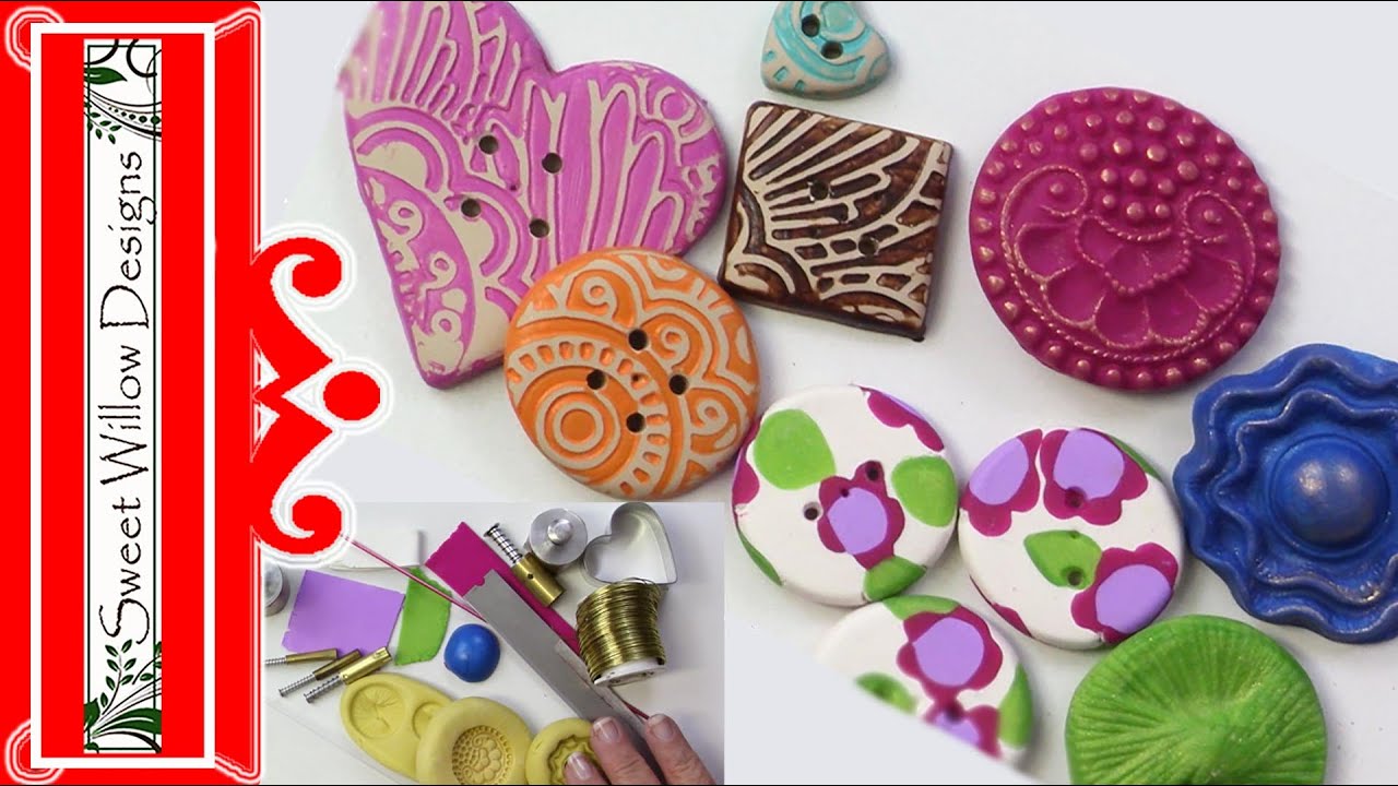 Polymer Clay Tutorial Buttons Buttons Buttons