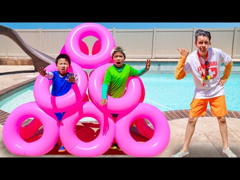 Eric Kaden & Charlotte Pool Pranks and Time Outs with Lifeguard Jim!