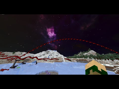 Flossy Minecraft: Insane Red Snake Magic at Night!