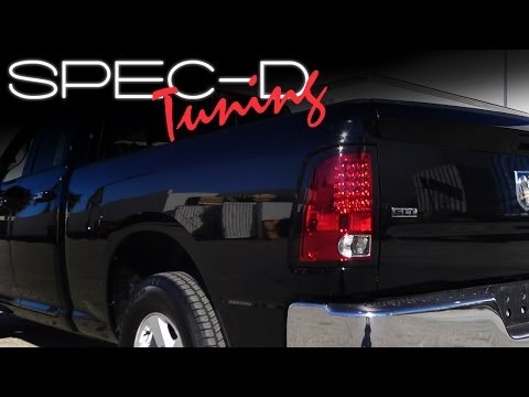 SPECDTUNING INSTALLATION VIDEO: 2009 - 2012 DODGE RAM LED TAIL LIGHTS