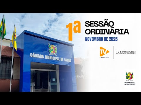 1ª Sessão Ordinária de novembro de 2025