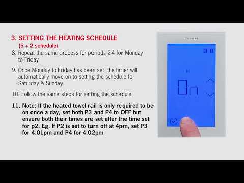 How to program the Thermorail TRTS Timer