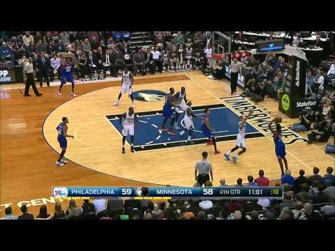 Philadelphia 76ers 85 - Minnesota Timberwolves 77 - 03 Diciembre 2014 - Temporada NBA 2014/15