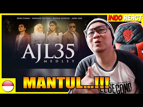INDOREACT | AJL35 Medley - Hannah Delisha, Azmi Saat, Raysha Rizrose & Dean Eiman