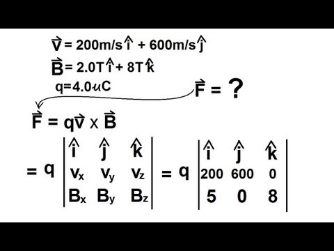 Physics 43  Magnetic Forces on Moving Charges (3 of 26) Determine Direction and Magnitude