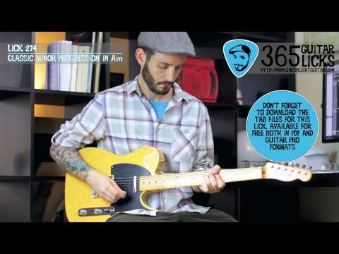 Lick 274/365 - Classic Minor Progression in Am | 365 Guitar Licks Project