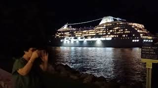 244 Cruise ship Seven Seas Mariner Departing Port Miami