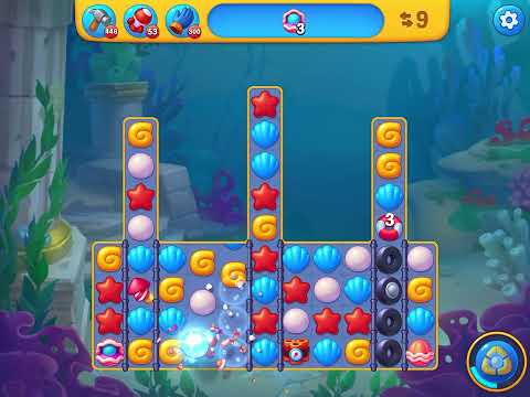 Fishdom level 7125 no boosters フィッシュダム ノーマル [Friend's]