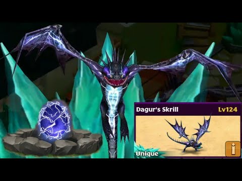 Dagur's Skrill max level 124 titan mode//Unique Skrill//Dragons:Rise of Berk