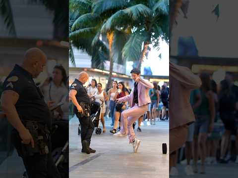 Dance battling cops across the city 🤣😎