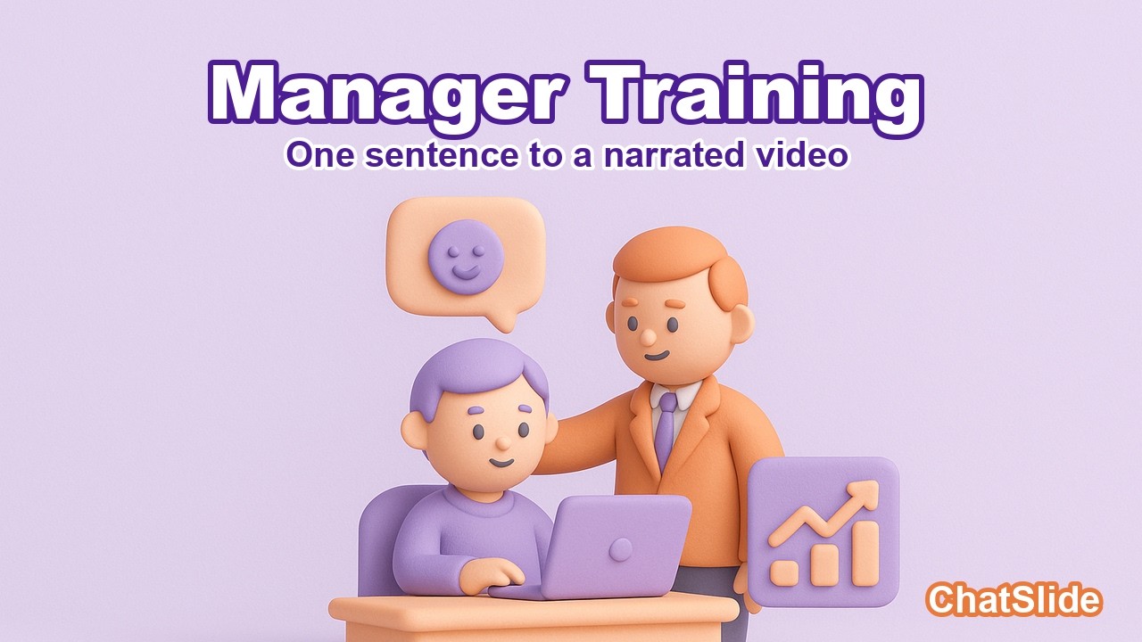 Make a Manager Training Video in Minutes with ChatSlide