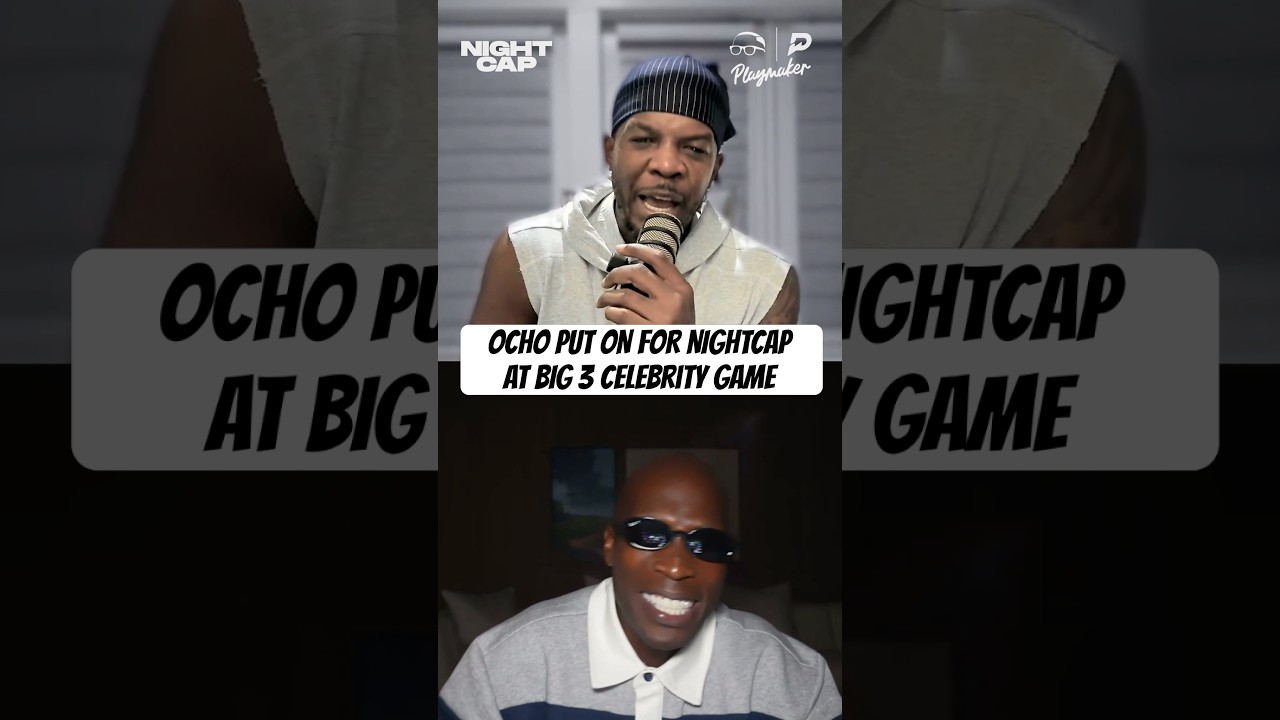 Ocho put down a mean demonstration at the BIG 3 Celebrity All-Star Game 😤 #Nightcap