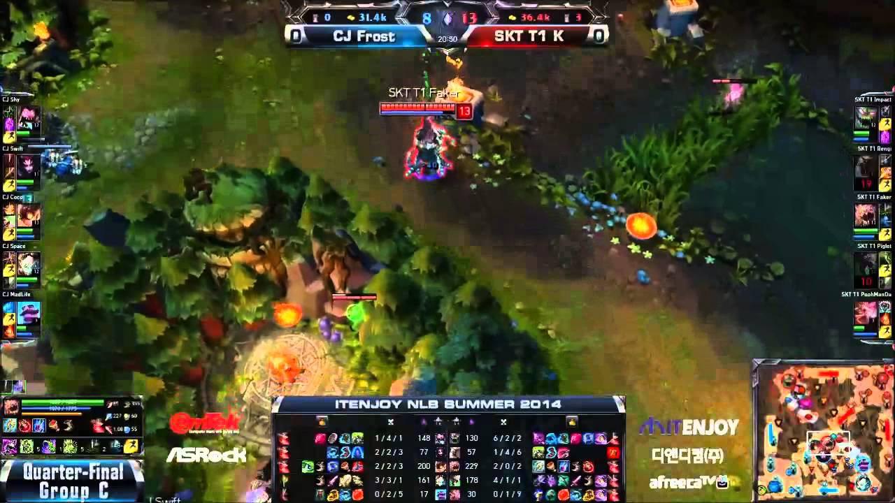 Liên Minh Huyền Thoại: CJ Frost vs SKT T1 K, thánh Madlife bị hấp (game 1)