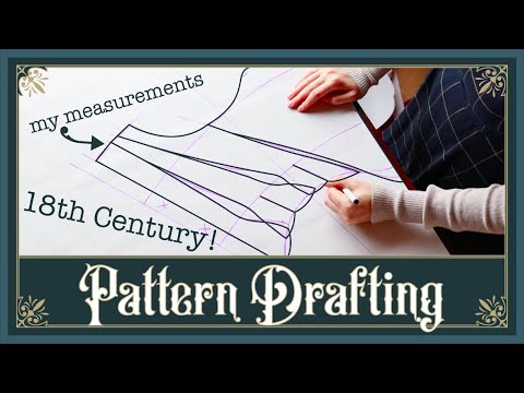 Secret Formula for Drafting 18th Century Stay, Bodice, & Jacket Patterns (to your own measurements)