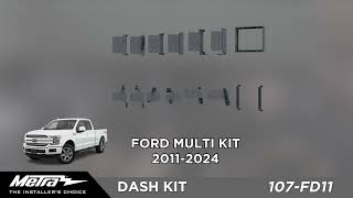 Stereo Installation Kit - Fits Select 2011-2024 Ford Vehicles