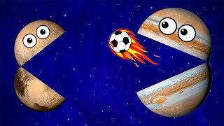 Funny Planets COMPILATION 2 | Funny Planet comparison Game | 8 Planets sizes