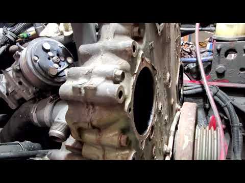 DETROIT 60 SERIES REMOVE FRONT GEAR CASE PART 2 OF 4 VIDEOS