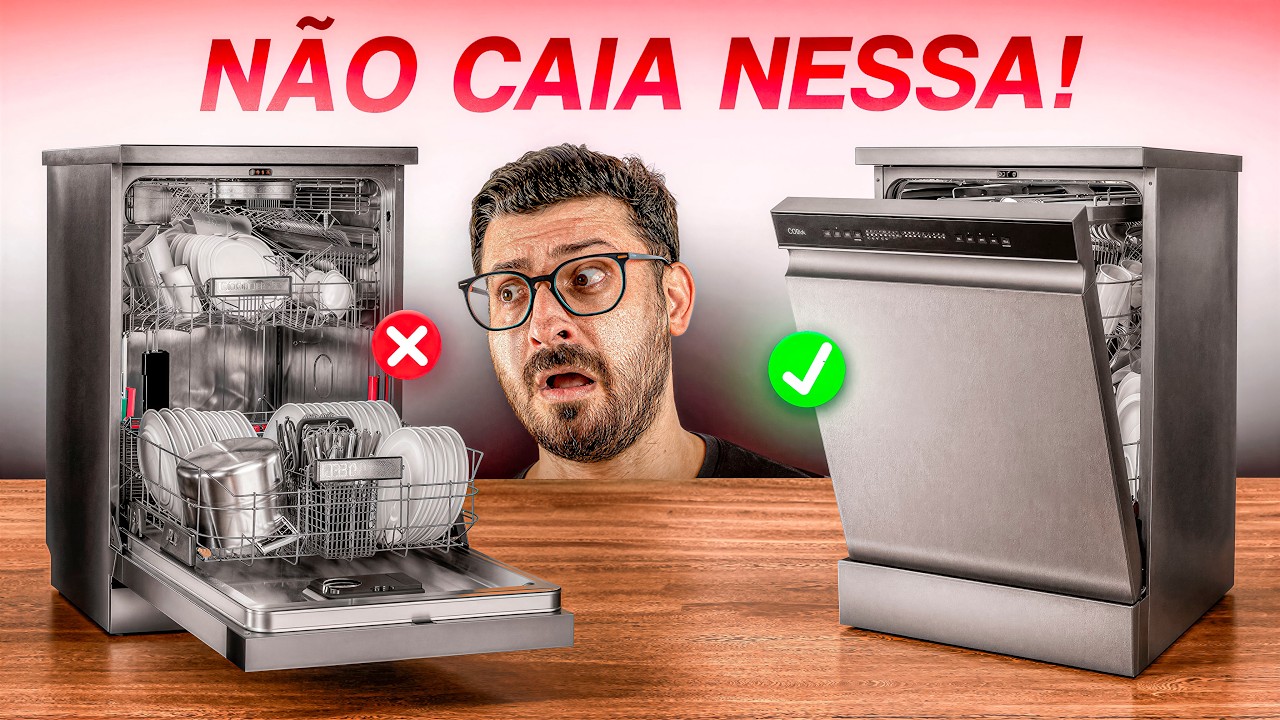 Miniatura da avaliação em vídeo de Lava-Louças de Embutir Inox Panasonic NP-6M2FTKBRP 220V